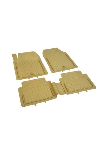 Pufi Kauçuk Paspas Universal Racing Havuzlu Bej / Tepay512-b