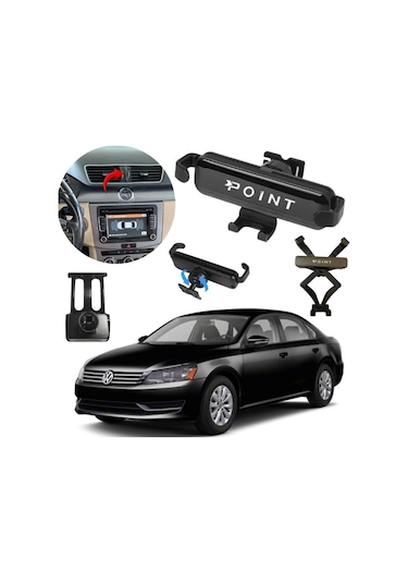 Vw Passat B7 Araca Özel Cep Telefon Tutacağı Robotik Oynar Başlıklı 2011-2014 Arası Profesyonel Ürün