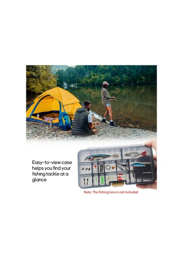 Jeehugo Gri M-3 Modeli Büyük Kapasiteli Olta Yem Kutusu - Tüm Olta Yemlerinizi Kolayca Saklayın