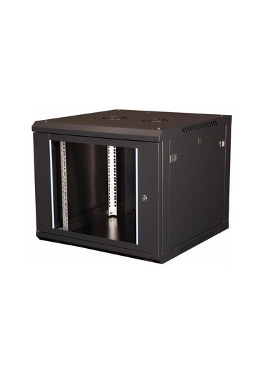 - 9u 19\" Duvar Tipi Rack Kabinet Genişlik: 600 Mm Derinlik: 600 Mm Siyah