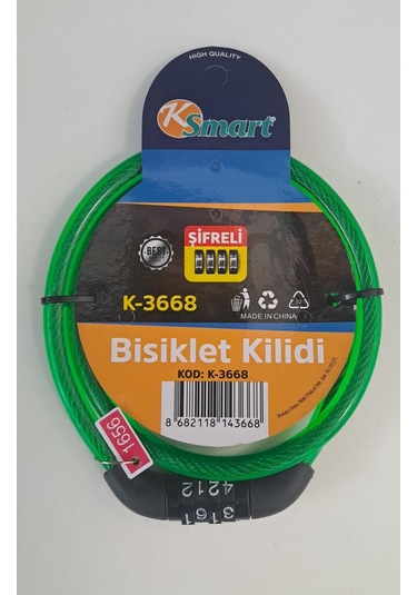 Ksmart Bisiklet Kilidi Şifreli K-3668
