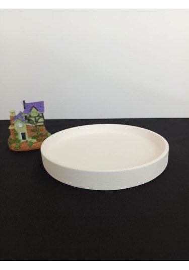 Dekoratif Yuvarlak Sunum Tabağı, El Yapımı, Ev Dekoru, Masa Dekoru