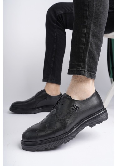 Muggo Rodilla Garantili Klasik Hakiki Deri Bağcıklı Ortopedik Erkek Casual Ayakkabı Siyah Muggo Rodilla Garantili Klasik Hakiki Deri Bağcıklı Ortopedik Erkek Casual Ayakkabı Siyah