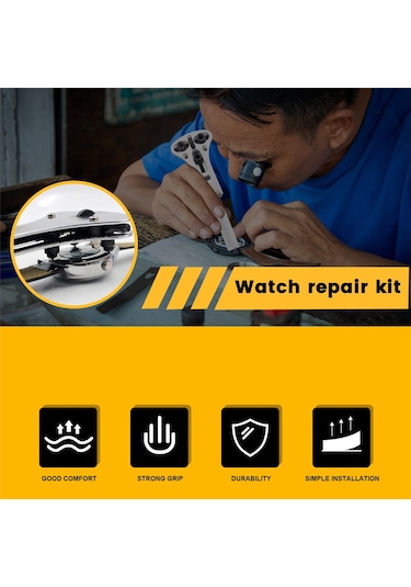 Saat Kasası Çıkarma Montajı Üç Pençeli Açık Kapak Seti Saat Tamir Takımı