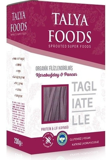 Talya Foods Organik Filizlendirilmiş Karabuğday Taglıatelle 200 G