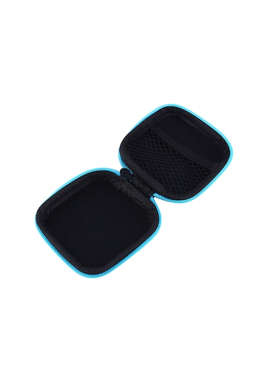 Konesam Mikrofon Ve Kulaklık Taşıma Kutusu - Sert, Dayanıklı Polietilen Malzeme, 70x70x20mm İç Ölçü, Mavi Renk Diğer