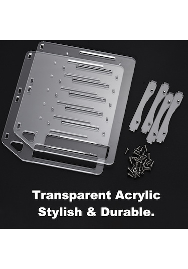 Ximistore9 "özelleştirilebilir 4-10 Yuvalı Akrilik Hdd Rafı - Kolay Montaj Ve Mükemmel Soğutma"