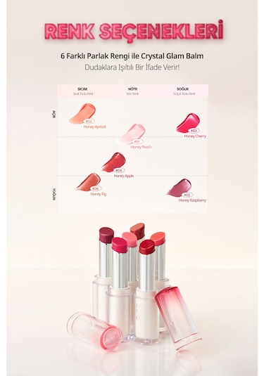 Clio Crystal Glam Balm 01 Honey Peach