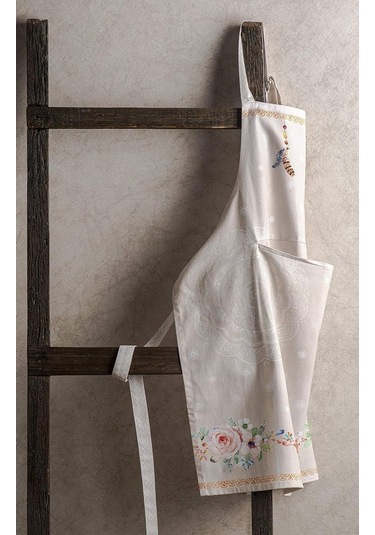 Fastbuy Kadınlar İçin Uzun Bağlı Ayarlanabilir Boyunlu Pamuklu Mutfak Önlüğü 3 - Ibiza - Bej, Diğer Diğer