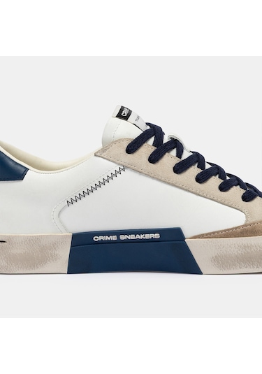 White Sneaker Erkek 190003pp8.10 Crime London Dıstressed Lo Beyaz