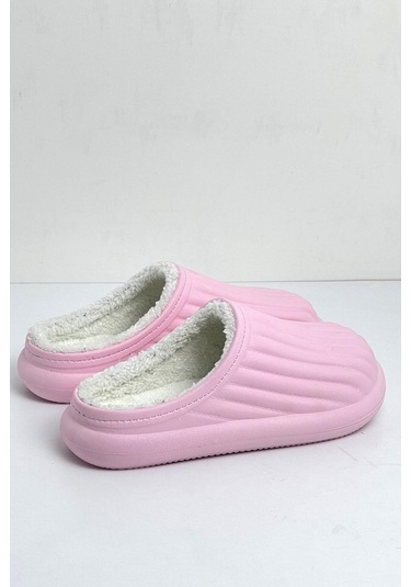 Modafrato Flora Kapalı Içi Yünlü Unisex Ev Terliği Kışlık Terlik