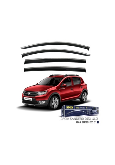 Dacia Sandero Kromlu Cam Rüzgarlığı Niken 2013-2020 Arası Uyumlu