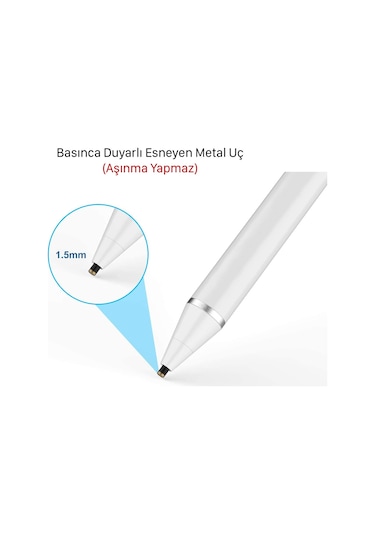 Novstrap DZ870 Samsung Galaxy Tab A9 SM-X110 - A9 Plus SM-X210 Uyumlu Dokunmatik Kalem Stylus Pencil
