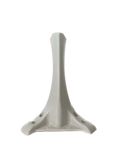 4 Adet Beyaz Lükens Mobilya Puf Ayağı Ayak Plastik