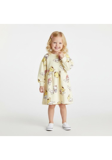 Kuromi Kız Çocuk Elbise Sarı