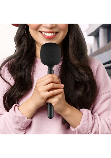 Kosona Kablosuz Mikrofon Tutucu Adaptör - Rode Wireless Go Iı, Hollyland Lark, Synco G1 Uyumlu - Rüzgar Gürültüsü Önleyici Köpük - Sohbet, Röportaj, Konferans İçin