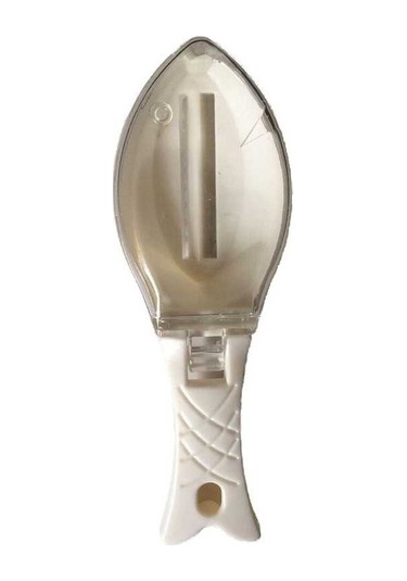 Dancemonkey Kapaklı Mutfak Ölçekleyici Balık Ölçer - Beyaz Beyaz