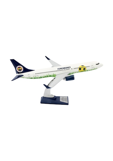 Zekupp Boeing 737-800 1/100 Ölçek Fenerbahçe Lisanslı Stadyum Tasarım Maket Uçak