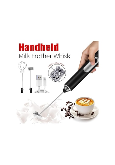 Jms Usb Şarj Edilebilir 3 Hız Kademeli Elektrikli Süt Köpürtücü
