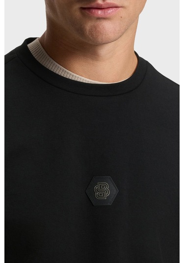 Boss Erkek Sweat 50543859 001 Siyah Siyah