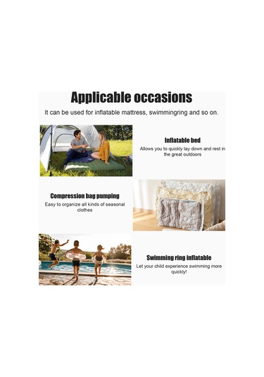 Mufunye Taşınabilir Dış Mekan Usb Li-poly Pompası - 5000pa Şişir/boşalt İkili Fonksiyonlu - Hs-8406 Sarı Rengi Renkli Kutuda