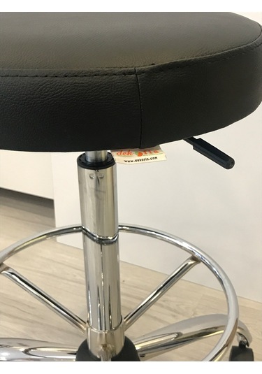 Dekofis Krom Çemberli Tabure