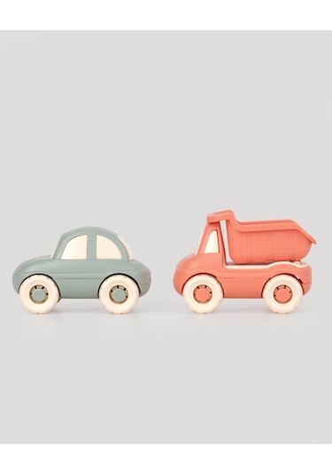 Lc Sevimli Minik Taşıtlar Kamyon Ve Araba-somon-petrol Yeşili