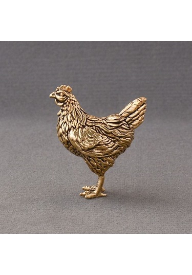 Singree Feng Shui Bronz Horoz Heykeli 4.8x3.9 Cm - Başarı Ve Zenginlik Çağırıcı, Enerji Dengeli Ve Korumalı Ev Dekoru