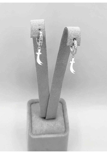 Zülfikar Taşlı Gümüş Küpe - Gümüş Gümüş