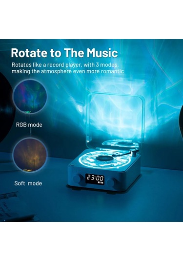 Mini Retro Beyaz Gürültü Bluetooth Hoparlör Taşınabilir Vintage