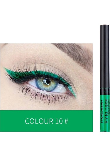 Uv Işık Neon Eyeliner Kalem Gözler Makyaj Kırmızı Su Geçirmez Sıvı Renkli Göz 10 No Box 01