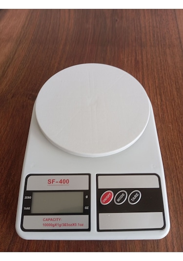 Beyaz Hassas Mutfak Tartısı Dijital Beyaz