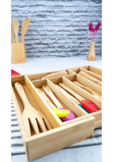 Bambum Cassandra - Ayarlanabilir Çekmece Düzenleyici Küçük Kahverengi