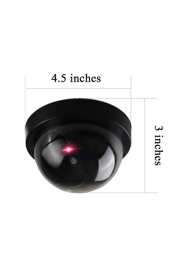 Led Işıklı Dome Sahte Fake Güvenlik Kamerası Caydırıcı