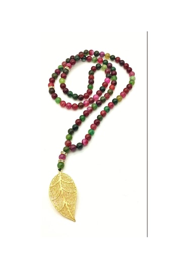 Stoneage Jewellery Akik Doğal Taş 99 Tesbih  Kolye Gümüş