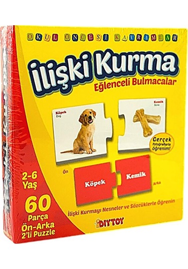 Dıy Toy Okul Öncesi İlişki Kurma Eğlenceli Bulmacalar 5 Adet