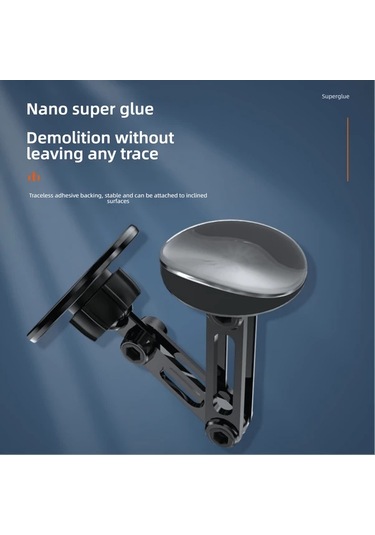 Cordial Alaşımlı Manyetik Araç Tutucu - Siyah, Uzatılabilir & Dönebilir Navigasyon Telefon Askısı