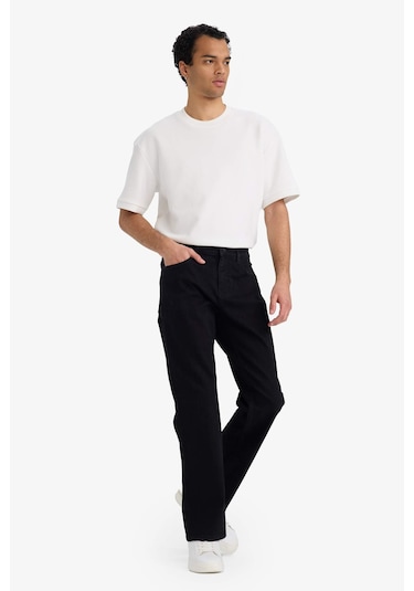Defacto Diago Comfort Fit Jean Pantolon D9828AX25SP Siyah