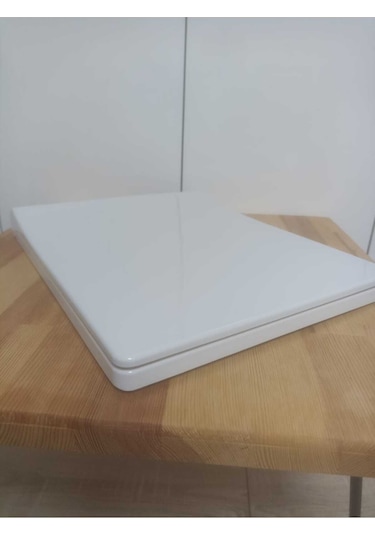 Beyaz Klozet Kapağı Slim Kare Beyaz