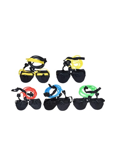 Wezone Kırmızı 30 Lbs Toprak Yüzme Egzersiz Cihazı, Bacak Ve Kol Gücü Geliştirici, Su Sporu Simülatörü, Tpu Malzeme, Saklama Çantası İçerir Sarı