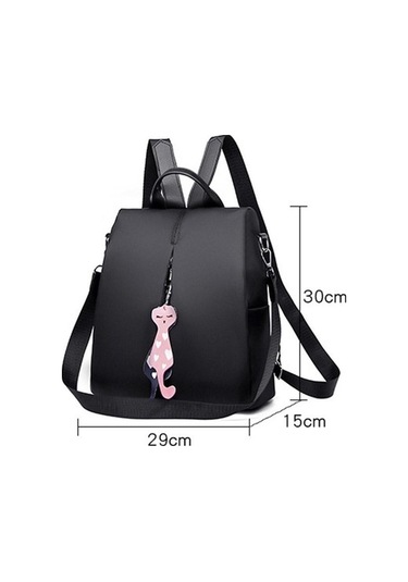 Luckydog Mavi Kadın Moda Vahşi Oxford Kumaş Çanta, Omuz Veya Sırt Çantası Mavi