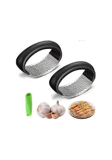 2024 Yeni Paslanmaz Çelik Sarımsak Ezici Ve Soyucu, Ergonomik Gen Çok Renkli