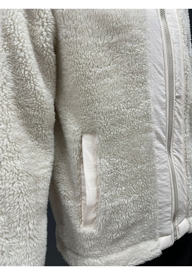 Erkek Ekru Rüzgar Geçirmez Welsoft Çift Cepli Kışlık Mont Ekru