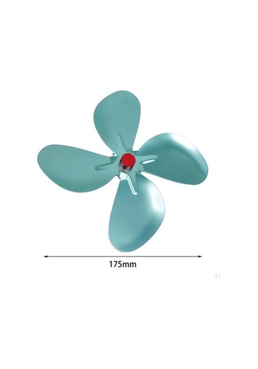 Pazly 17.5cm Siyah Şömine Fan Pervanesi Balde, Yedek Parça, Sıcak Sirkülasyonlu Hava Yedekleri 4