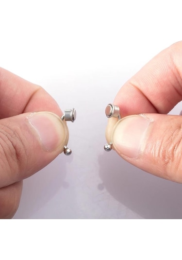 Paslanmaz Çelik Burun Fake Piercing Septum Mıknatıslı Ecp01