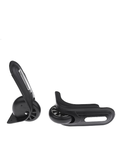 Homyl 1 Pair Değiştirme Bagaj Tekerlek Bavul Tamir Dilsiz Siyah