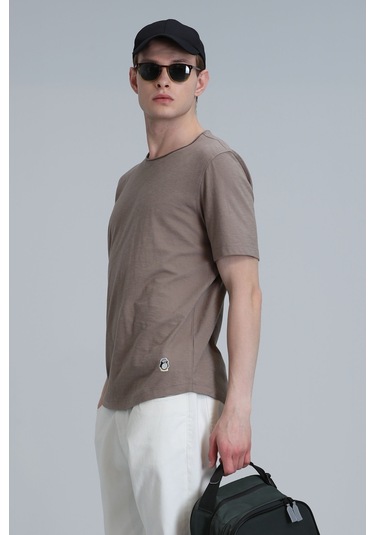 Lufian Junya Erkek Basic Tisört Deve Tüyü Deve Tüyü 111020203100440 111020203100440 Kahverengi