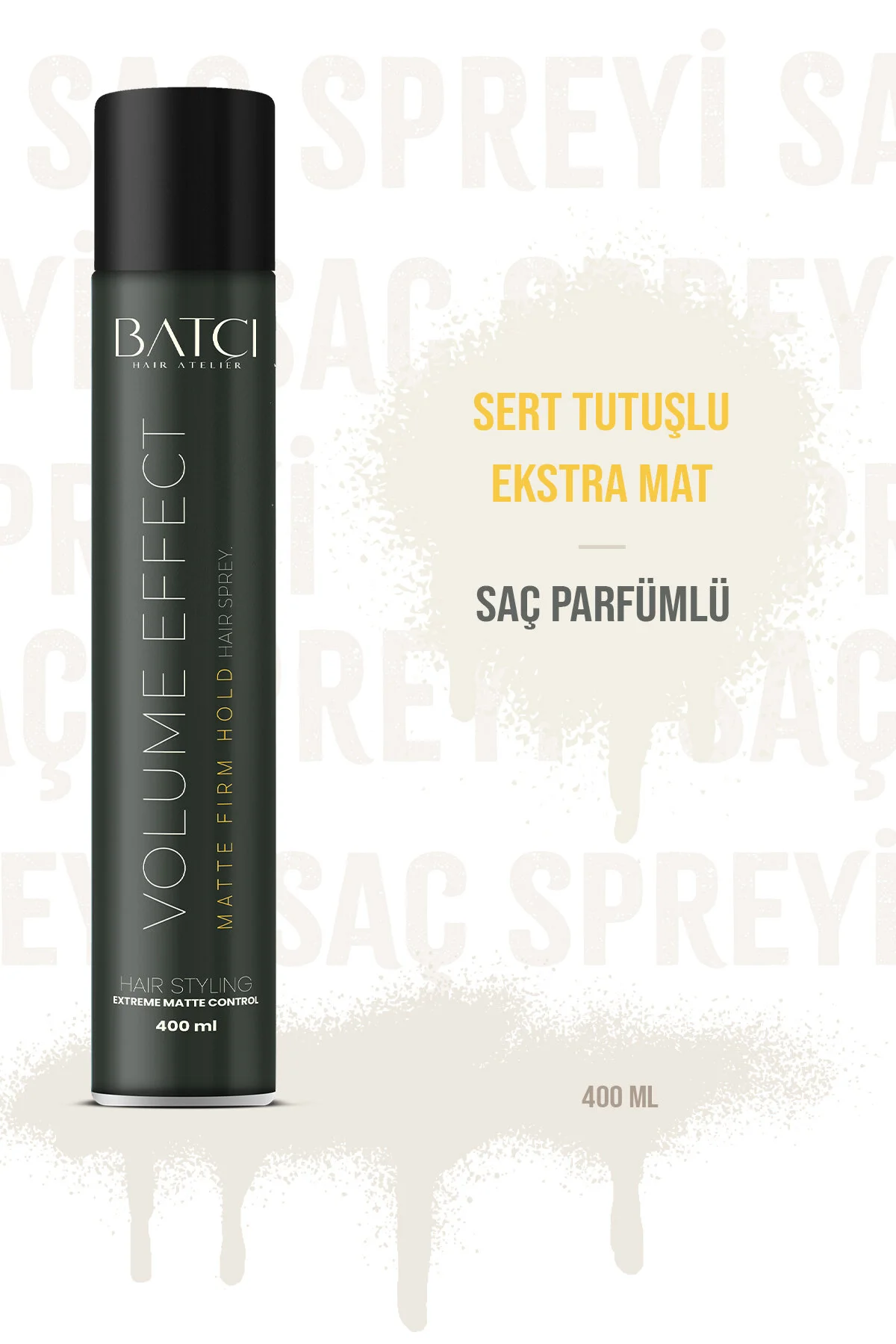 Batçı Hair Atelier Volume Effect Matte Firm Hold Saç Spreyi 400 ML