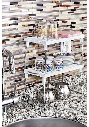 Pratik Mutfak Bulaşık Rafı Beyaz