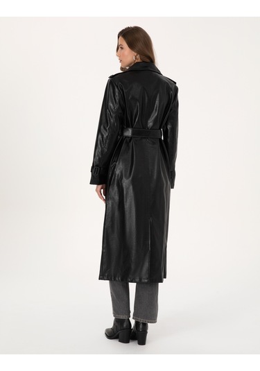 Pierre Cardin Kadın Siyah Trençkot 50295956-vr046 Siyah